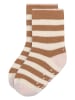 Lässig 2er-Ser: ABS-Socken in Rosa/ Beige/ Hellbraun