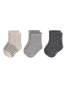 Lässig 3-delige set: babysokken beige/grijs/antraciet