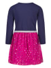 Topo Jurk donkerblauw/roze