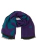 MILANO AMOUR Schal in Petrol/ Pflaume - (L)176 x (B)68 cm