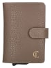 Charm Leren portemonnee lichtbruin - (B)7 x (H)10 x (D)1,5 cm