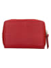 Charm Leder-Geldbörse in Rot - (B)7 x (H)11 x (T)3 cm