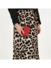 Charm Leren portemonnee rood - (B)7 x (H)11 x (D)3 cm