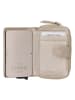 Charm Leder-Geldbörse in Beige - (B)7 x (H)11 x (T)3 cm