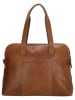 HIDE & STITCHES Leren schoudertas lichtbruin - (B)36 x (H)28 x (D)12 cm