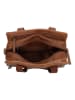 HIDE & STITCHES Leren handtas lichtbruin - (B)41 x (H)31 x (D)11 cm
