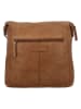 HIDE & STITCHES Leren schoudertas lichtbruin - (B)27 x (H)29 x (D)9 cm