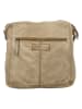 HIDE & STITCHES Leder-Umhängetasche in Beige - (B)27 x (H)29 x (T)9 cm