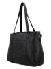 HIDE & STITCHES Leder-Schultertasche in Schwarz - (B)34 x (H)26 x (T)13 cm