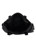 HIDE & STITCHES Leren schoudertas zwart - (B)34 x (H)26 x (D)13 cm