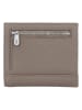 Charm Leren portemonnee taupe - (B)10,5 x (H)9 x (D)1,5 cm
