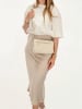 Charm Leder-Umhängetasche in Creme - (B)22 x (H)14 x (T)7 cm