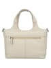 Charm Leder-Henkeltasche in Creme - (B)27 x (H)18 x (T)9 cm