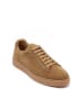 British Passport Leder-Sneakers in Hellbraun