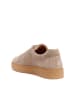 British Passport Leren sneakers taupe