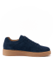 British Passport Leren sneakers donkerblauw
