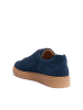 British Passport Leren sneakers donkerblauw