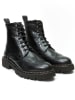 British Passport Leder-Boots in Schwarz