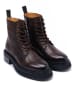 British Passport Leder-Boots in Braun