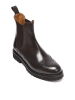 British Passport Leder-Chelsea-Boots in Braun
