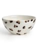 Madre Selva Schale "Cheetah" in Weiß/ Beige - Ø 16 cm