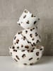 Madre Selva 2-delige set: bekers "Cheetah" wit/beige - (H)7 cm