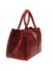 Florence Bags Leder-Henkeltasche "Cursa" in Bordeaux - (B)26 x (H)17 x (T)12 cm