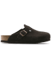 Birkenstock Skórzane chodaki "Boston" w kolorze brązowym
