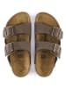 Birkenstock Pantoletten "Arizona" in Braun - Weite S