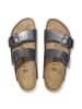 Birkenstock Pantoletten "Arizona" in Schwarz - Weite S