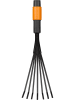 Fiskars Kleinfächerbesen "QuikFit" in Schwarz/ Orange