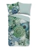 Hip Flanellen beddengoedset "Iselin" groen/turquoise