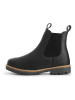 TRAVELIN' Leren chelseaboots "Ringsaker" zwart