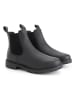 TRAVELIN' Leren chelseaboots "Sandnes" zwart