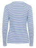 Kaffe Longsleeve in Weiß/ Blau