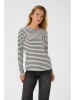 Kaffe Longsleeve in Creme/ Schwarz