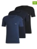 Hugo Boss Underwear 3-delige set: shirts donkerblauw/blauw/lichtblauw