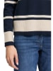 Betty Barclay Pullover in Dunkelblau/ Creme