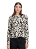 Betty Barclay Pullover in Creme/ Schwarz