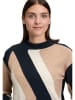 Betty Barclay Pullover in Dunkelblau/ Beige