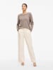 Vila Pullover "Viril" in Taupe