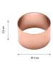Echtwerk 4er-Set: Serviettenringe "Rund" in Kupfer - Ø 4 cm