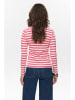 NÜMPH Longsleeve "Mixie" in Pink/ Weiß