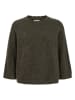 NÜMPH Sweter "Riette" w kolorze ciemnozielonym
