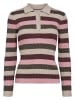 NÜMPH Pullover "Moras" in Rosa/ Bordeaux/ Beige