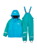 Helly Hansen 2tlg. Regenoutfit "Bergen 2.0" in Blau/ Grün