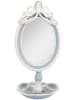 Clayre & Eef Tafelspiegel lichtblauw/wit - (B)14 x (H)28 cm