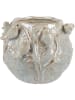 Clayre & Eef Bloempot lichtblauw - (H)22 x Ø 21 cm