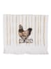 Clayre & Eef 2- delige set: gastendoeken wit/beige - (L)66 x (B)40 cm