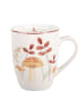 Clayre & Eef Tasse in Weiß/ Hellbraun - 350 ml